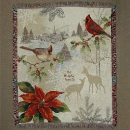 Winter Scene Throw Blanket
